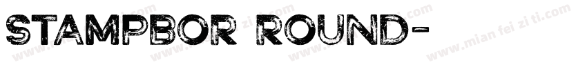 Stampbor Round字体转换